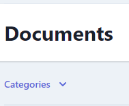 Document Categories