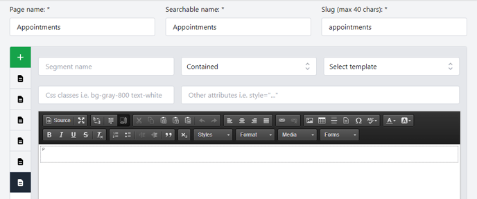 Creating Managing Segments