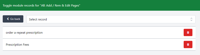 Pages Filter