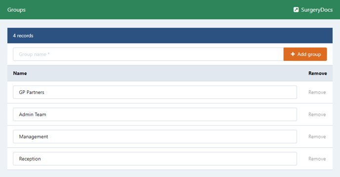 SurgeryDocs Groups
